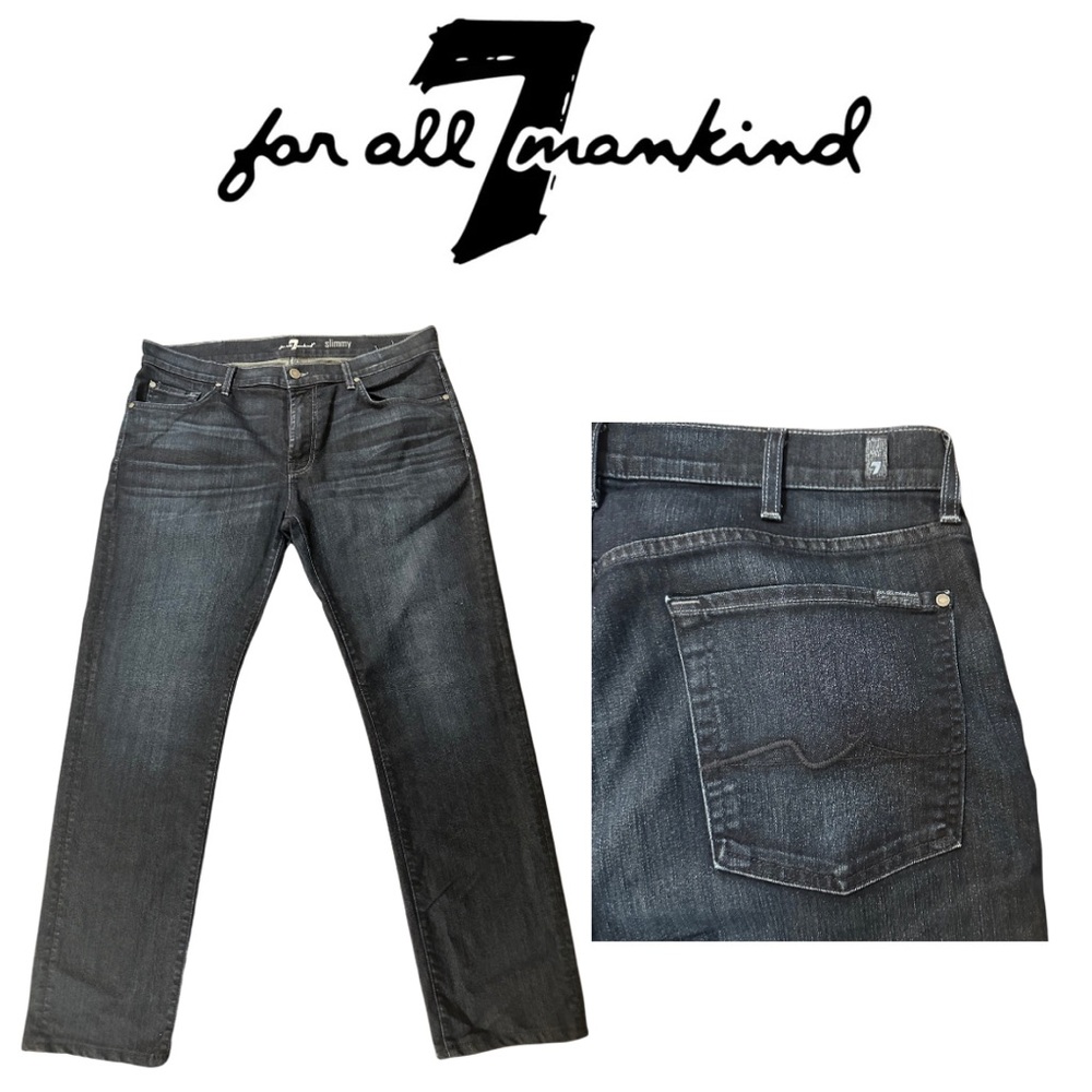 7 for all mankind Slimmy dark wash jeans